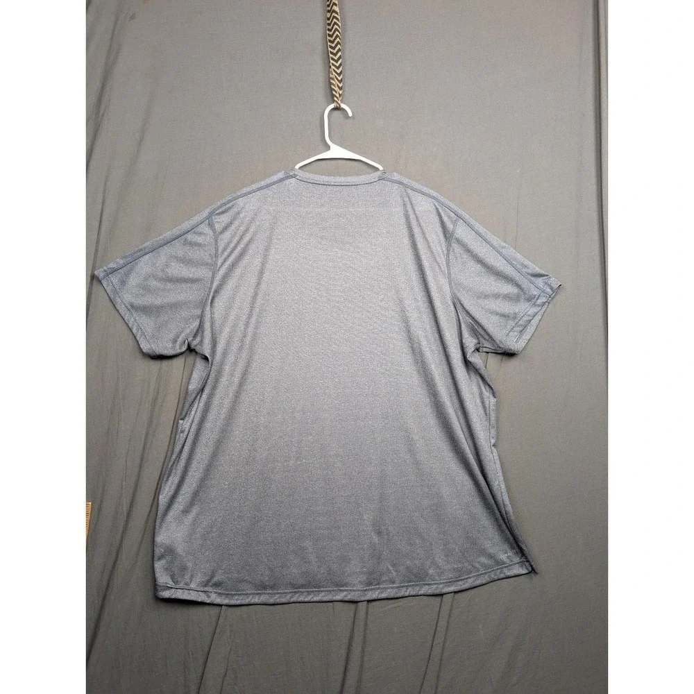 Men's Adidas ClimaliteShort Sleeve Size 3XL Gray T Shirt - Picture 7 of 8